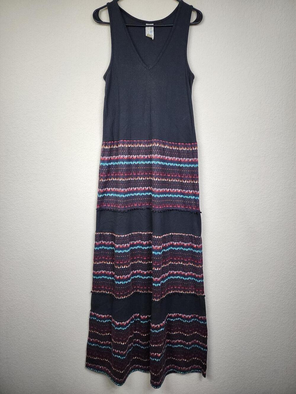Free People Vintage Small Striped Maxi Dress